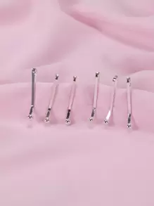 12pcs Ball Decor Scarf Clip, Versatile, And Stylish, Fixed Pins Scarf Hijab Clips Brooch - Silver - View 4