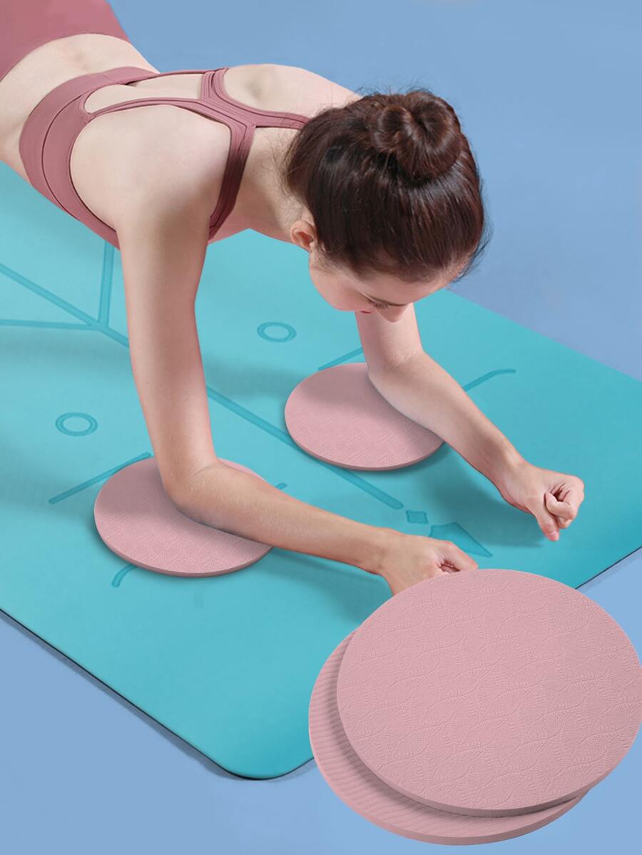 2 piezas Almohadilla Yoga - Rosa Pálido - Ver 1