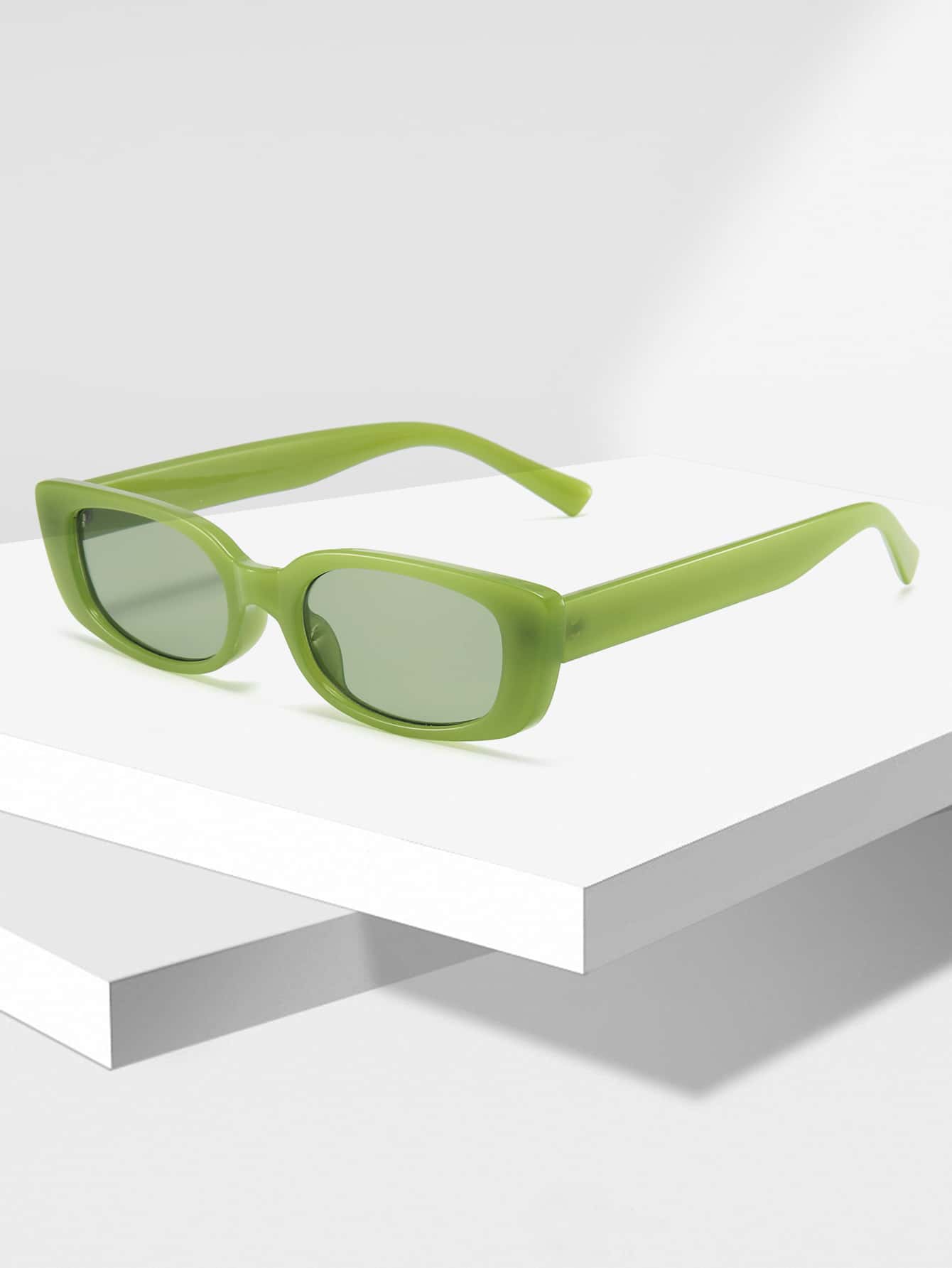 著色鏡片太陽眼鏡 - 綠色 - 查看 1