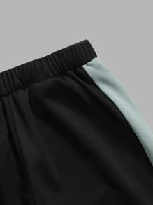 SHEIN Boys Colour Block Hoodie & Joggers - Multicolor - View 3