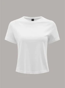 Oxana Fomina Floral & Rabbit Print Crop Tee - White - View 2