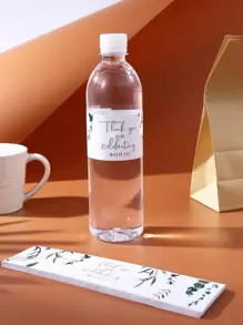 30 piezas de pegatinas de regalo con gráficos de plantas y eslóganes, envoltura de botella de papel para decoración de fiestas, Vuelta al cole, Día de San Valentín - Multicolor - Ver 4