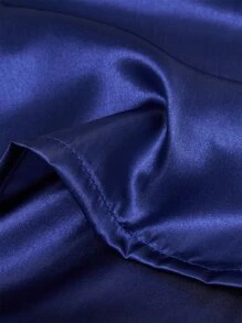 2入組純色枕套，超柔軟聚酯纖維舒適信封式枕套，適合所有季節 - 寶藍色 - 查看 6