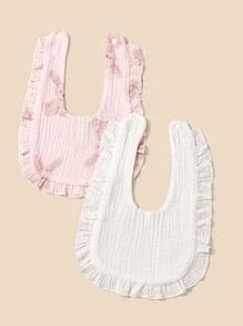 2入組嬰兒扇貝裝飾圍兜 - 彩色 - 查看 2