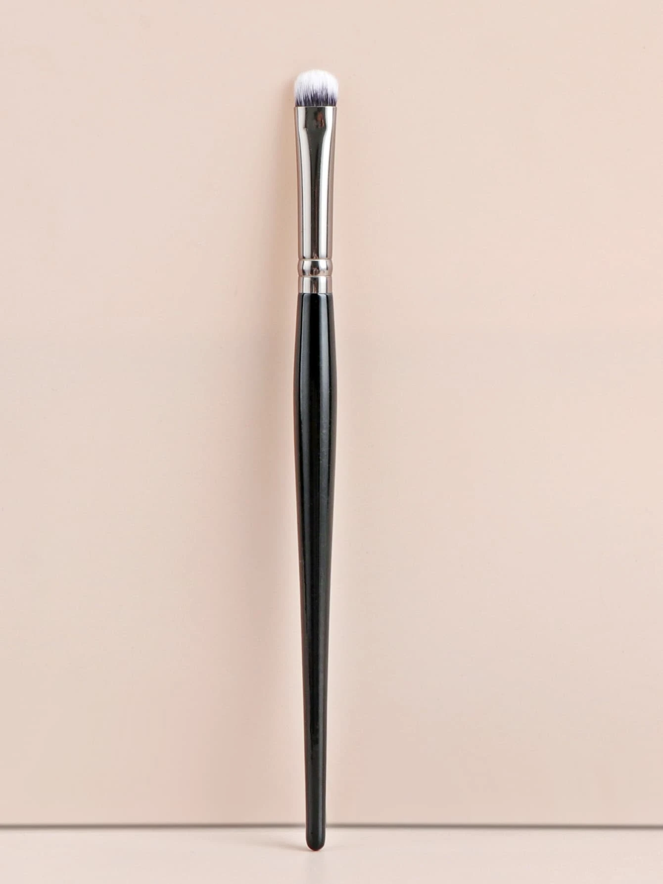 眼妝畫筆1入組木頭極簡便攜式多功能化妝刷化妝品化妝工具適用於初學者 - 黑色 - 查看 1