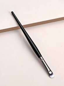 眼妝畫筆1入組木頭極簡便攜式多功能化妝刷化妝品化妝工具適用於初學者 - 黑色 - 查看 2