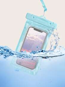 Waterproof Phone Bag - Baby Blue - View 1