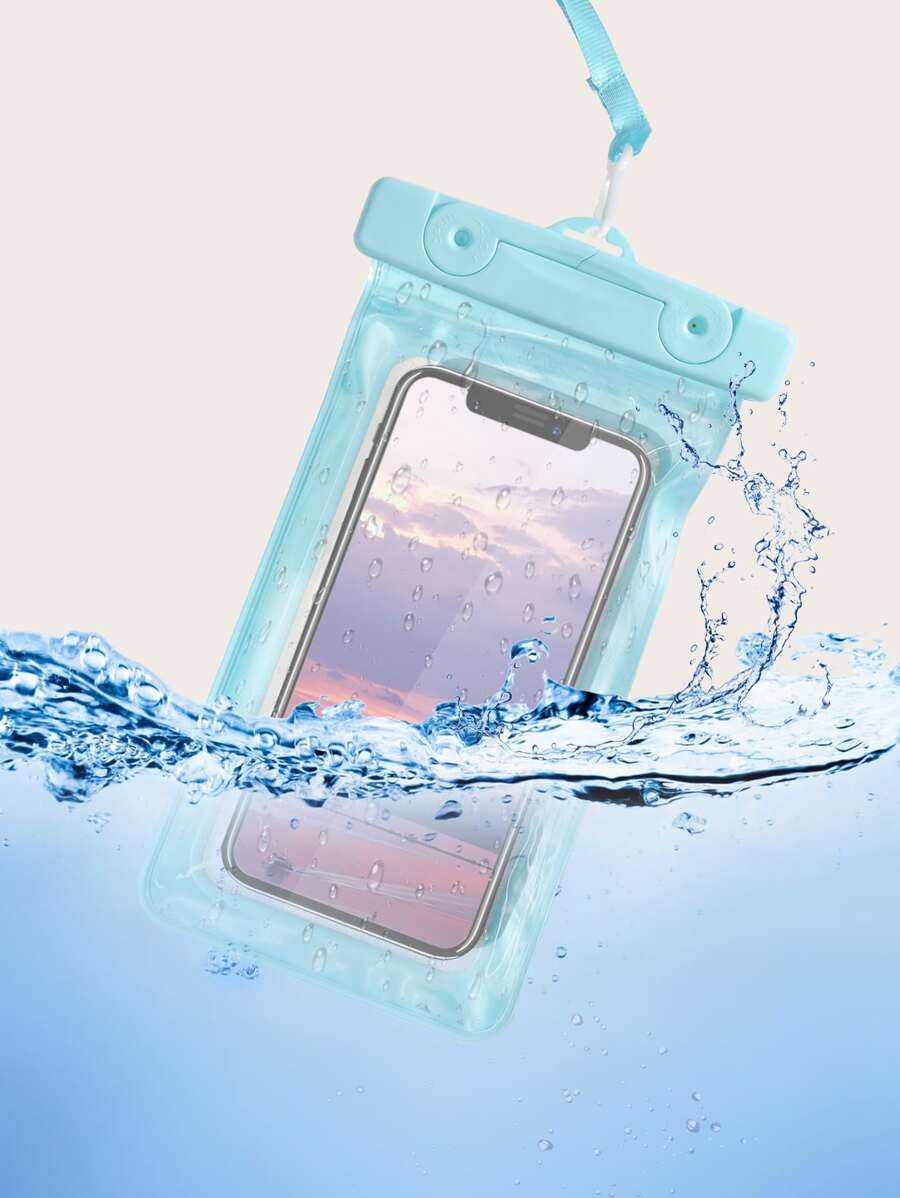 Waterproof Phone Bag - Baby Blue - View 1