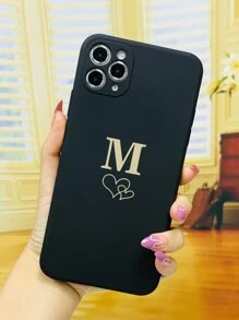 Heart Pattern Phone Case Compatible With IPhone 11,IPhone 13,IPhone 14 Pro Max - Black - View 2