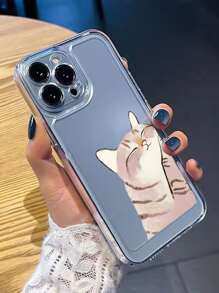 貓樣式手機外殼 - 無色 - 查看 3