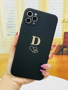 Etui na telefon w serca i litery