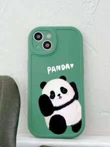 Cartoon Panda Print Phone Case - Multicolor - View 5