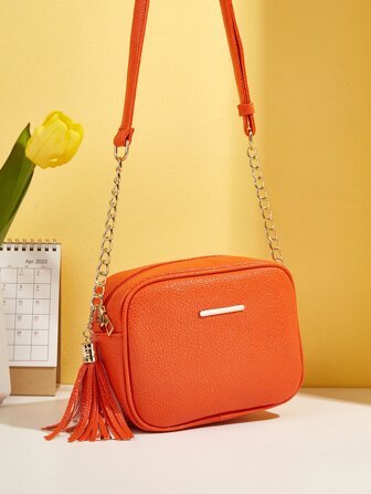 Justerbar Kedja Tofs Slätt Funky Kvinnor Axelremmar