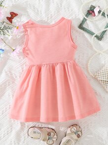 Baby Girl Butterfly Print A-Line Dress