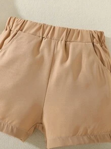 Baby Boy Cartoon Graphic Bow Front Shirt & Shorts - Multicolor - View 4