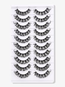 Himirell 10pairs Separated False Eyelashes - Black - View 1