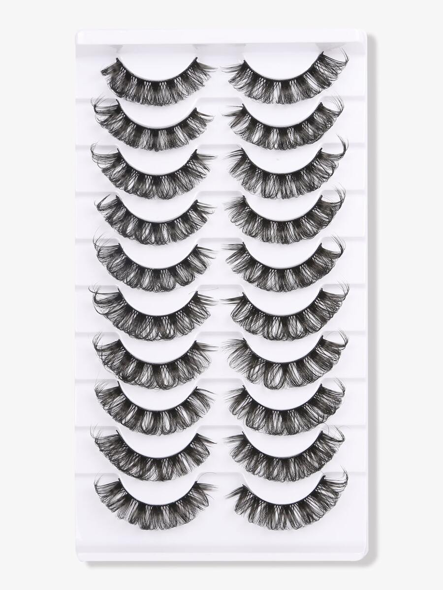 Himirell 10pairs Separated False Eyelashes - Black - View 1