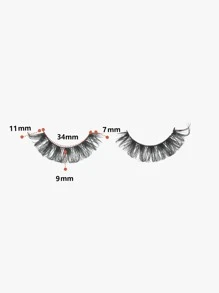Himirell 10pairs Separated False Eyelashes - Black - View 3