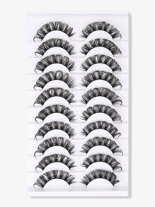 Himirell 10pairs Separated False Eyelashes - Black - View 6