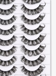 Himirell 10pairs Separated False Eyelashes - Black - View 7