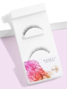 Magefy自然飽滿假睫毛1對,日常使用蓬鬆纖細的卡通假睫毛,旅行必備品 - 黑色 - 查看 2