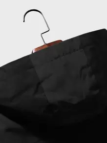 Manfinity Homme Áo khoác nam trùm đầu rộng rãi có khóa kéo không có áo phông, Áo khoác dài tay màu đen cơ bản khi đi chơi, Quà tặng cho bạn bè, chồng, bạn trai - màu đen - Xem 3