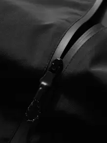 Manfinity Homme Áo khoác nam trùm đầu rộng rãi có khóa kéo không có áo phông, Áo khoác dài tay màu đen cơ bản khi đi chơi, Quà tặng cho bạn bè, chồng, bạn trai - màu đen - Xem 6