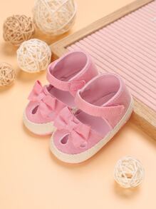Baby Bow Decor Flats - Pink - View 1
