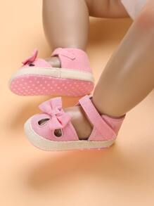 Baby Bow Decor Flats - Pink - View 3