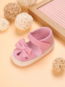 Baby Bow Decor Flats - Pink - View 6