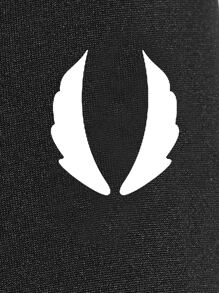 Manfinity Sport Corelite Áo khoác thể thao tay áo in hình cánh tay Raglan cho nam - màu đen - Xem 3