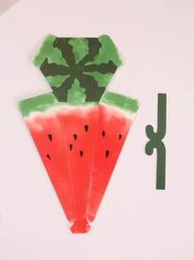 2pcs Watermelon Print Umbrella Design Gift Box, Creative Candy Box For Party - Multicolor - View 6