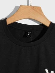 Manfinity BRENVOR Men T-Shirts Fit Crew Neck Short Sleeve Graphic Tee Funny Fashion Men Clothes Summer