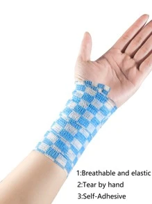 1pc Random Color Self-Adhesive Sports Bandage Gym Accessories Gym Bandages Sports Tape - Multicolor - View 3