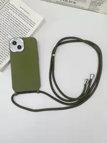 Funda de móvil unicolor con acollador - Verde militar - Ver 7