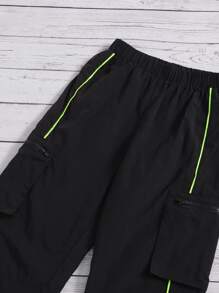 SHEIN Bộ hai mảnh Gái Túi Dây kéo Khối Màu Thể thao - Nhiều màu - Xem 4