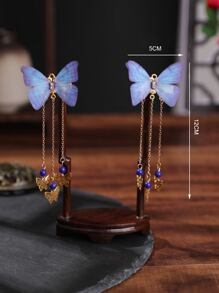 2 cái Bướm Trang Trí Tóc Kẹp - Nhiều màu - Xem 4