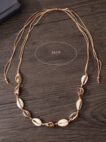 Collar con diseño de concha - Blanco - Ver 3