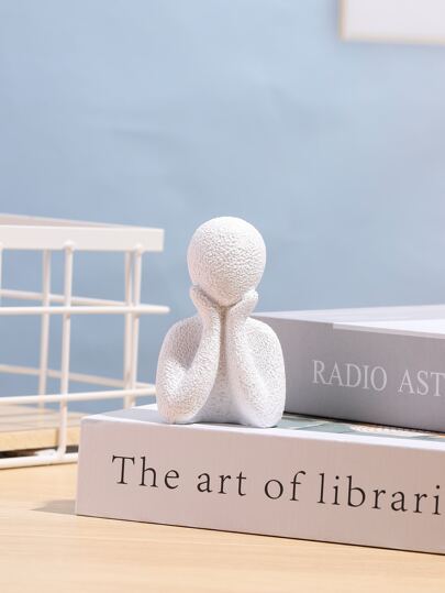 人物设计装饰工艺品，白色树脂抽象艺术装饰，适合家居装饰的最佳礼物