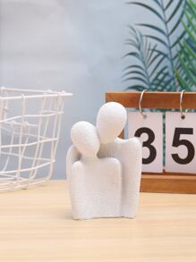 1 cặp đôi trừu tượng ôm đồ trang trí ngày lễ tình nhân - trắng - Xem 3