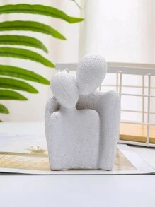 1 cặp đôi trừu tượng ôm đồ trang trí ngày lễ tình nhân - trắng - Xem 4