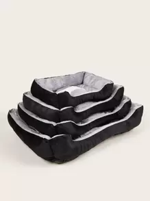 1pc Bone Print Pet Bed - Multicolor - View 1