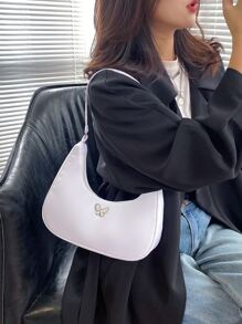 Butterfly Decor Bag - White - View 2