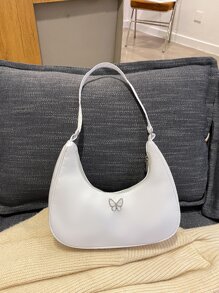 Butterfly Decor Bag - White - View 7