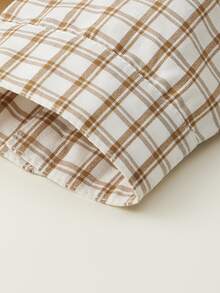 小男童1入組標語和格紋印花襯衫