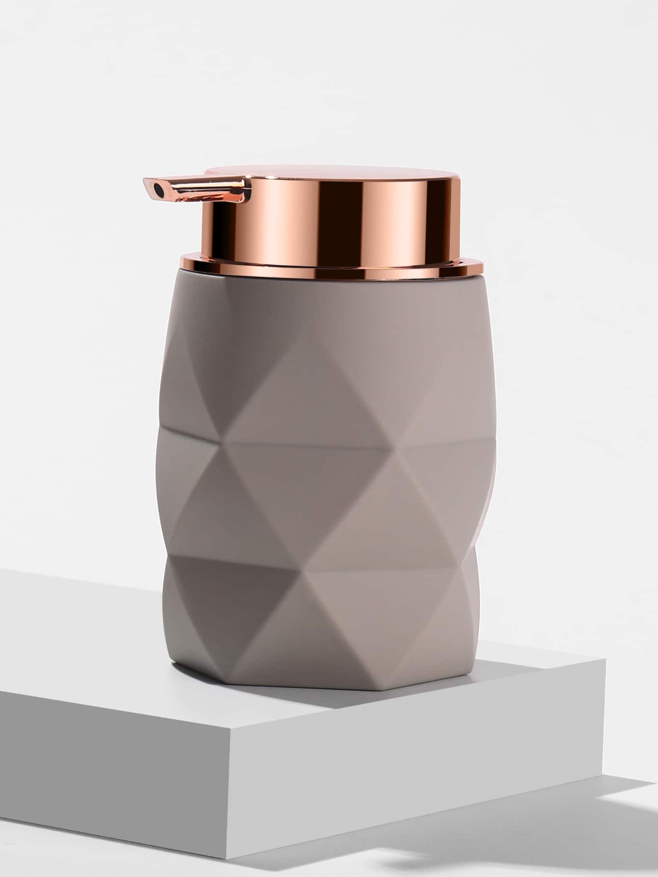 1pc Diamond Design Lotion Dispenser - Beige - View 1