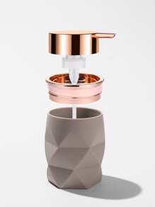 1pc Diamond Design Lotion Dispenser - Beige - View 4