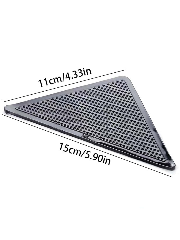 4pcs Silicone Triangle Nonslip Mat, Reusable Washable Rug Pad Sticker