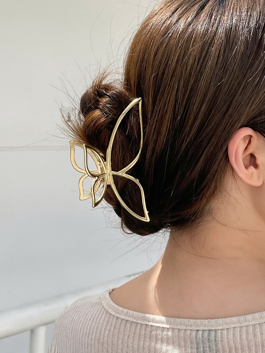 DAZY Butterfly Shape Hair Claw Street Claw Clips Hair Clips Hair Jaw Clip Hair Clamps Hair Clutch Hair Catcher Clip - Gold - View 1