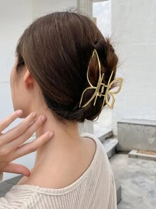 DAZY Butterfly Shape Hair Claw Street Claw Clips Hair Clips Hair Jaw Clip Hair Clamps Hair Clutch Hair Catcher Clip - Gold - View 2